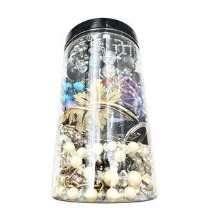 Mystery Jewelry Jar #1859 Wearable Quality Pieces 2lbs Necklace Bracelet Earring